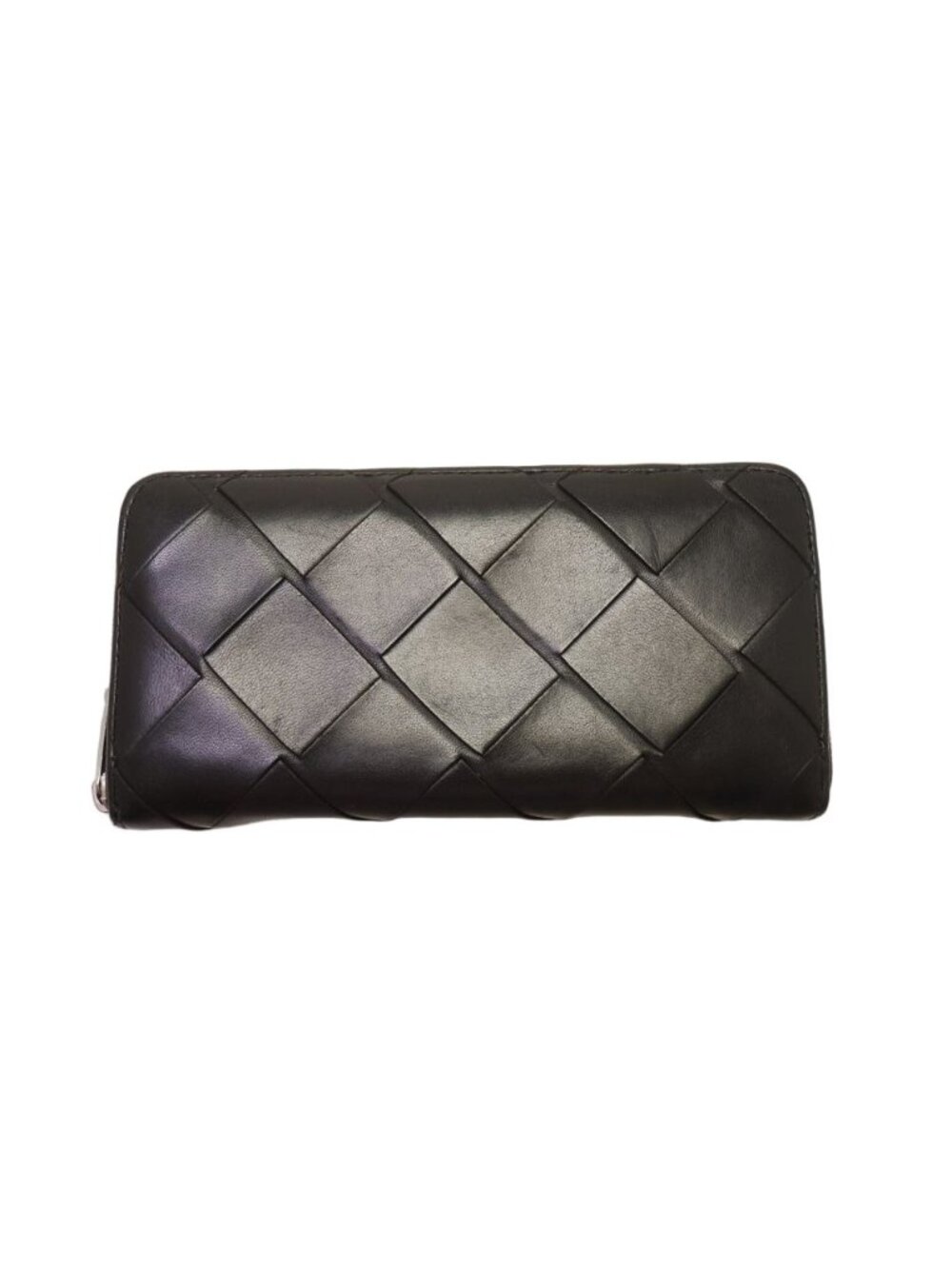 Bottega Veneta Maxi Intrecciato Leather Zip Around Wallet